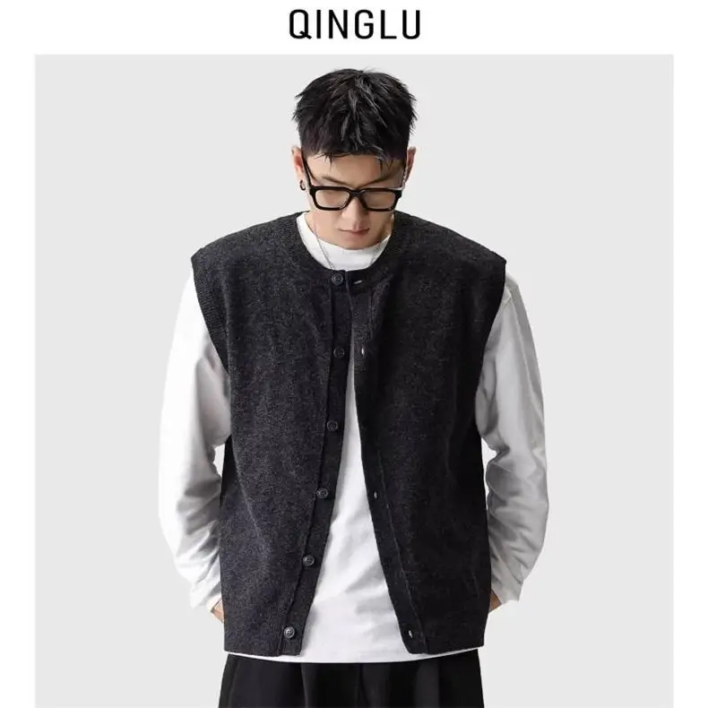 Gilet Gilet sottili da donna lavorati a maglia donna autunno plaid risvolti uniformi universitarie stile preppy accademico giovanile studente classe sexy