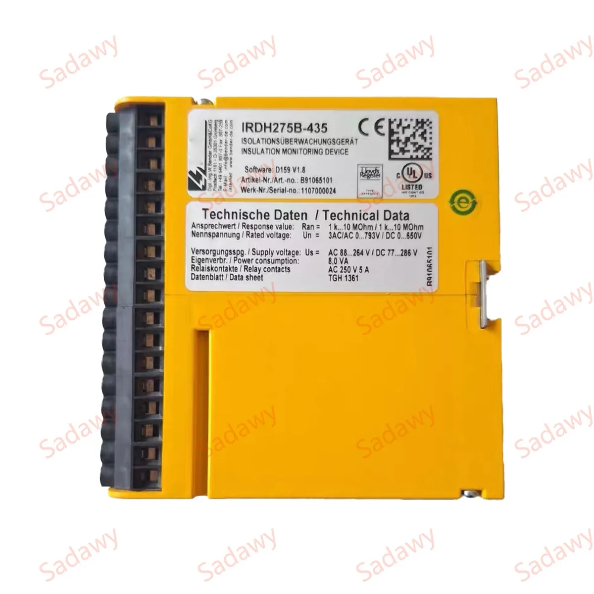 BE_ND_ER Gebruikt en Nieuw origineel IRDH275B-49327 IRDH275B-435 IRDH275W-435 IRDH275-435 Isolatiebewakingsapparaat