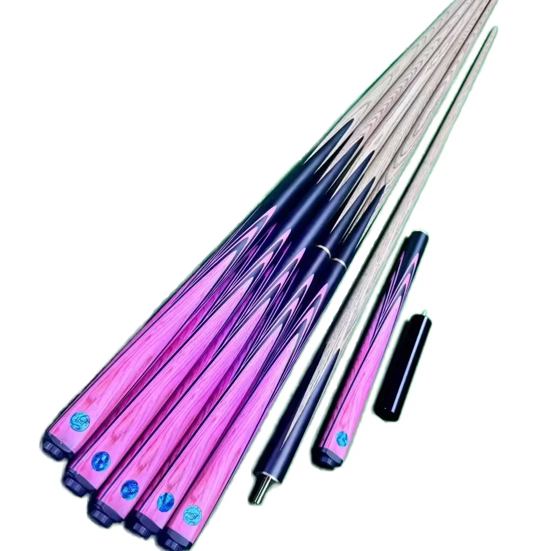 High-quality Snooker Cues, 9.5/10mm Tip Size, Wholesale Available with Custom Service, Ideal for High-end Billiard Clubs.