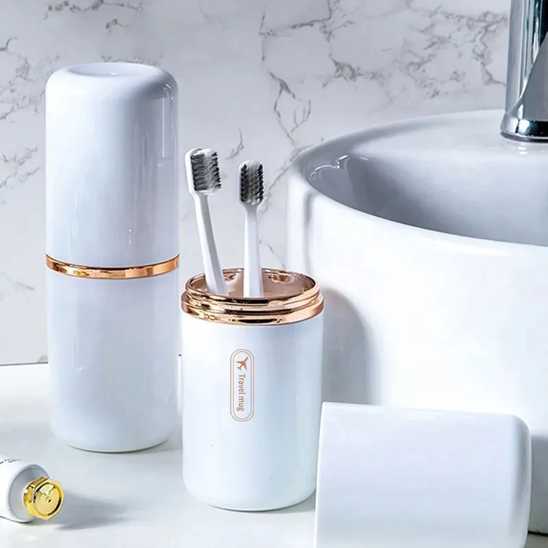 Travel Portable Toothbrush Toothpaste Holder Case Cup Box Outdoor Camping Shaving Brush Organizer Stand Bathroom Accessories