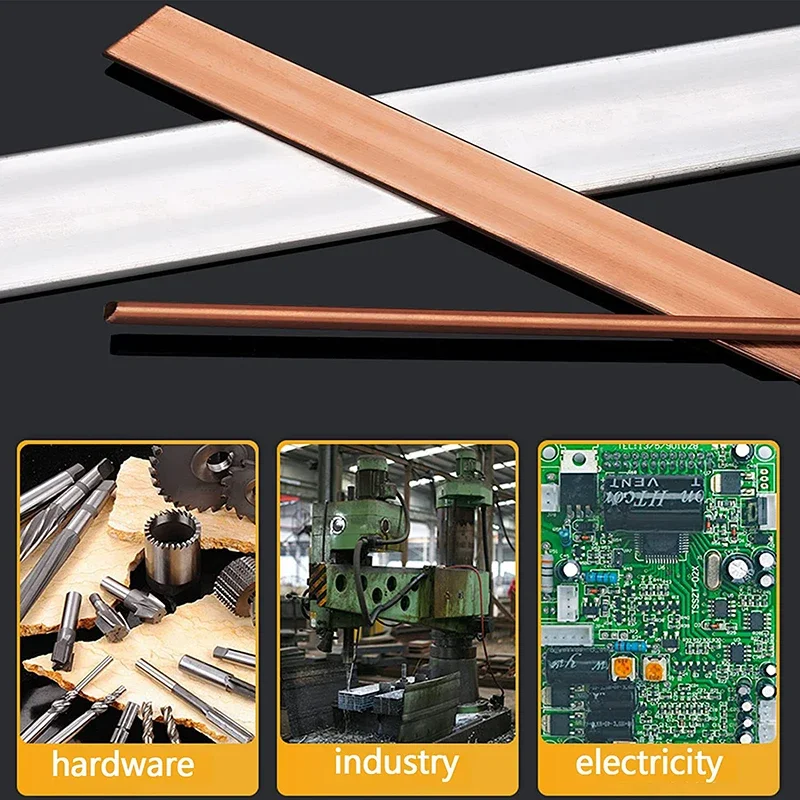 1pc Copper Flat Bar Plate 99.9% Cu Metal Strip DIY Material Thickness 1/1.5/2/3/4/5mm Length 250mm Copper Bus Bar