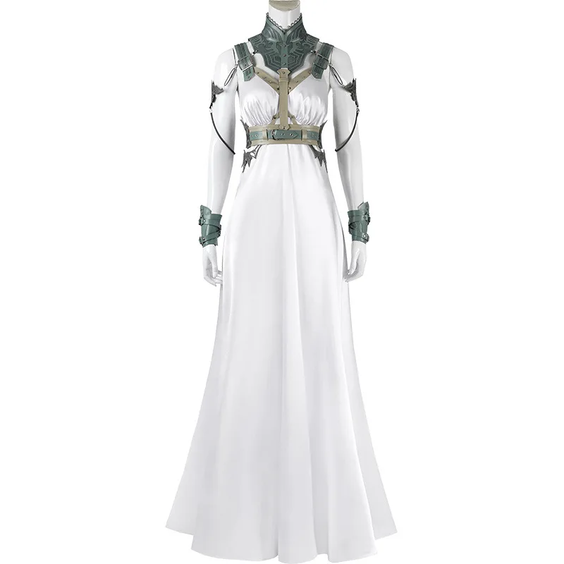 Game FF7 Tifa Aerith Yuffie Cosplay Saucer Costume Women Fantasia Battle Uniform Dress Suit Halloween Carnival Stage Show Gown