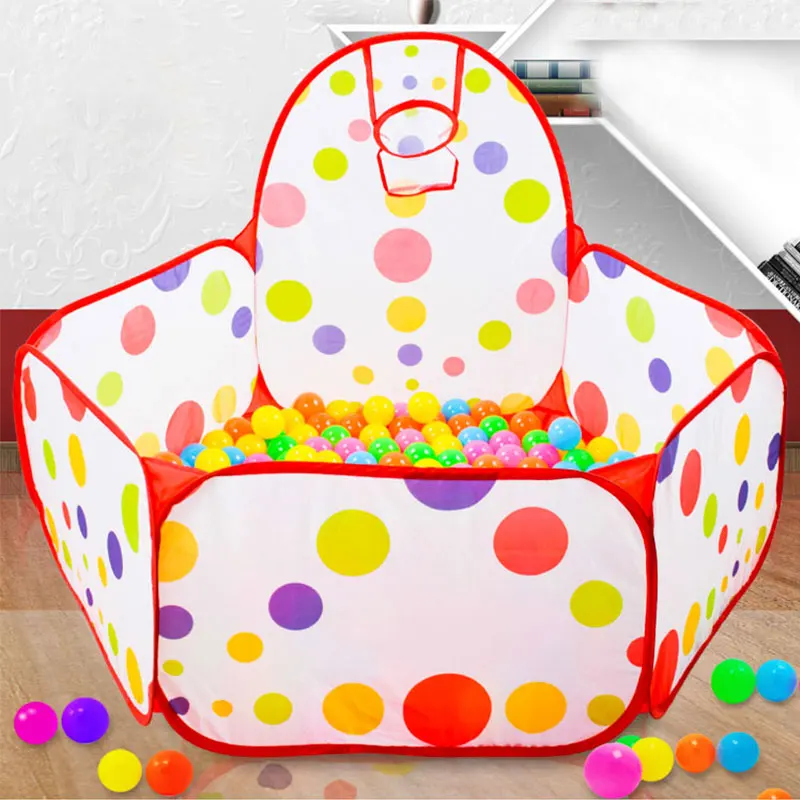 Ozean-Ballbecken für Kinder mit Basketballkorb, Bobo-Pool-Spielzeug, 1,2 m (ohne Ball)