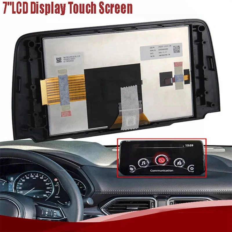 A1P72N642U026 Replace For Mazda CX-5 17-21 Navigation Radio 7Inch LCD Display Touch Screen Assy K123611J0A TM070RDHP05