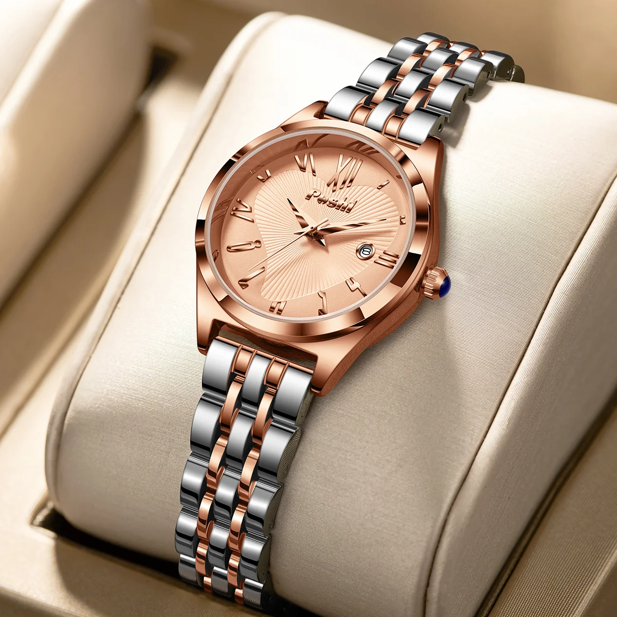 

POSHI 996 Fashion Quartz Watch Luxury Elegant Lady Dress Bracelet Casual Wristwatch Lover Dial Women's Watches With Date