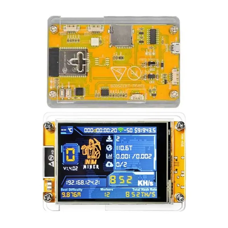 جهاز تعدين Bitcoin Crypto Solo Lottery Miner Nmminer Nerdminer الذي يتميز بشاشة ذكية مقاس 2.8 بوصة لتعدين Bitcoin Hardw #6