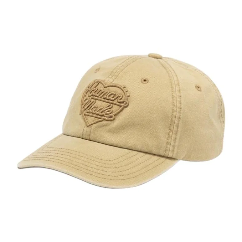 HUMAN MADE Cotton Baseball Caps Unisex Beige/Black/Brown/Navy Blue HM31GD021