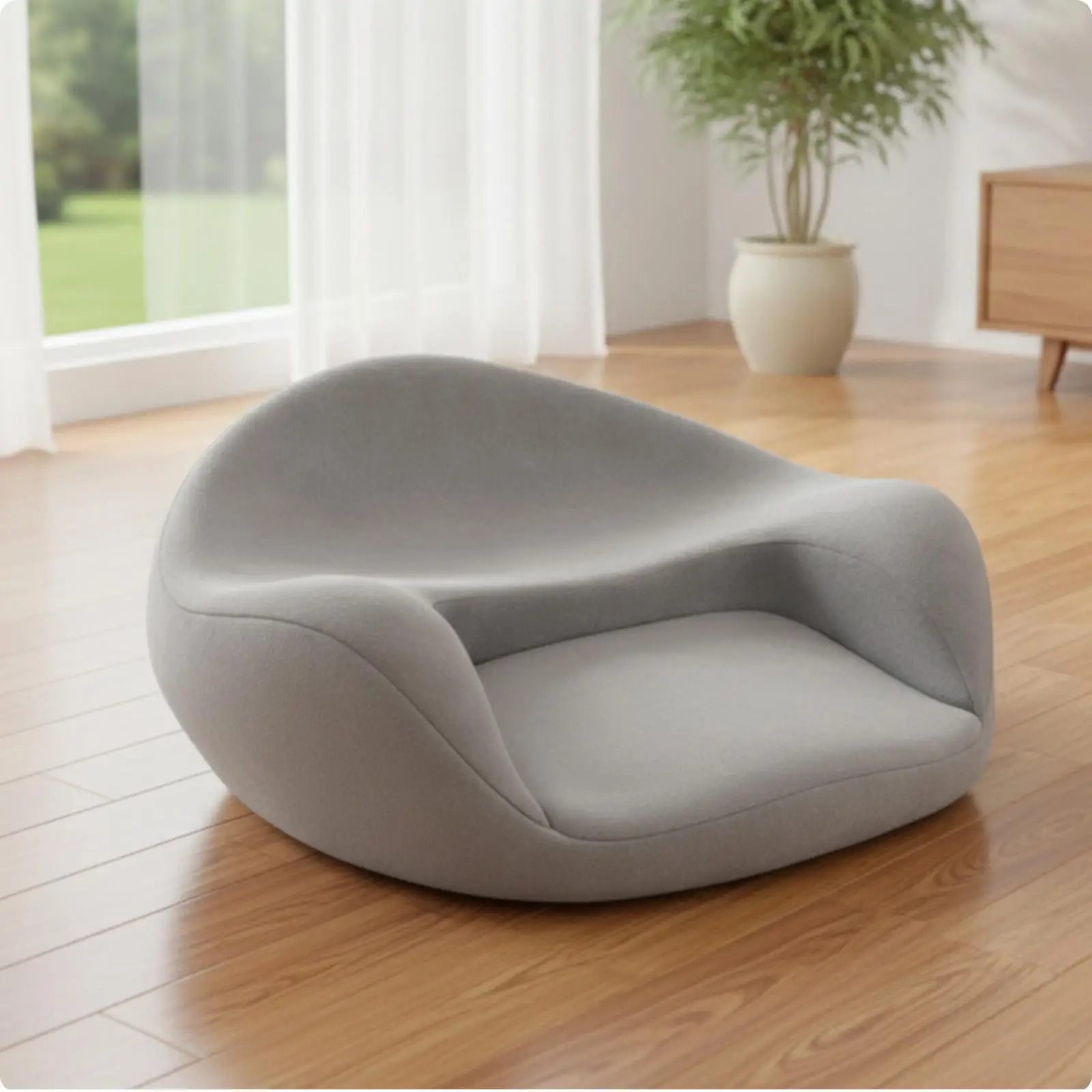 Cushion with Backrest Ergonomic Meditation Cushion Supportive for Meditators