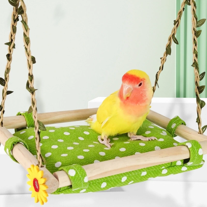 Bird Standing Perch for Parrot Birdcages Warm Swing Hammocks Bed Bird Rest Sleep Bed Cockatiels Lovebirds Swing Toy