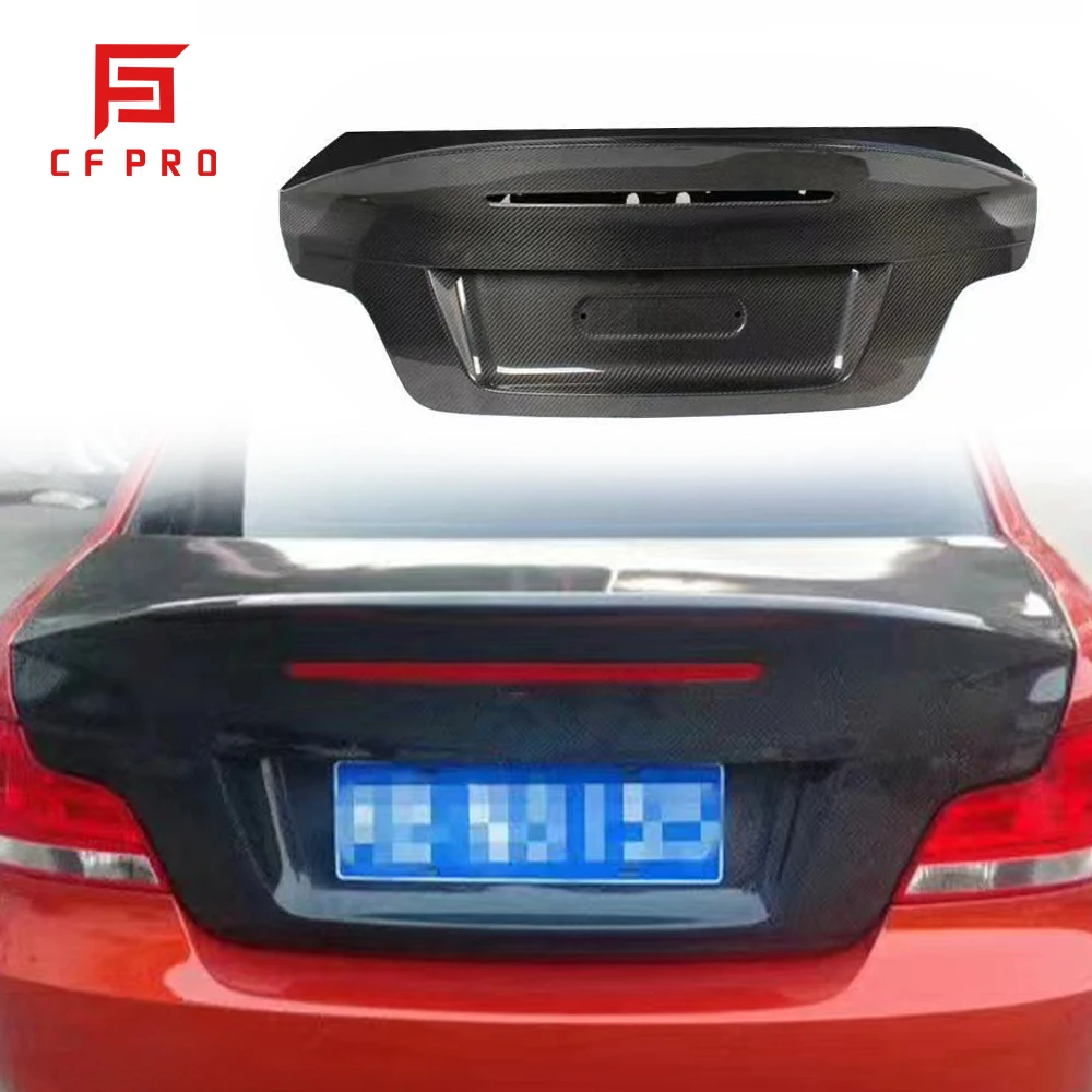 

CLS Style Carbon Fiber Rear Trunk Cover For BMW 1 Series Rear Trunk BootLid Accessories