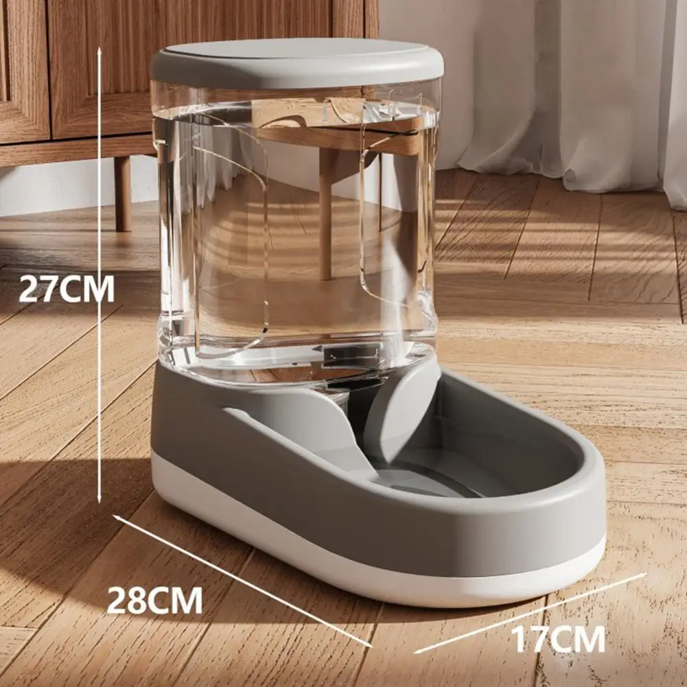 3.8L Gravity- Pet Water Dispenser Feeder Automatic Refill Food Bowl Safe Dust-proof Pet Feeder for Small Medium Pets Cats Dogs