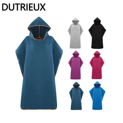 Serviette de plage en microcarence avec capuche, Serviette de bain, Poncho Proxy, Combinaison de surf