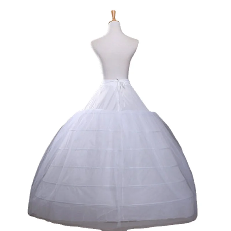 Sodigne Ballkleid Petticoats für Brautkleider elastisch 6 Reifen ein Ebenen Kleid Unterrock Krinoline Hochzeit Accessoires