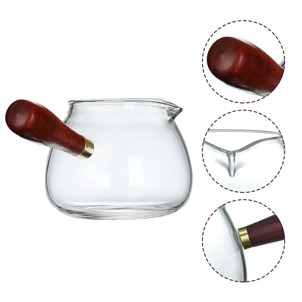 

Side Handle Glass Tea Pot Household Multi-Function Transparent Convenient Tea Maker Glass Kettle Home Use Home Accessory