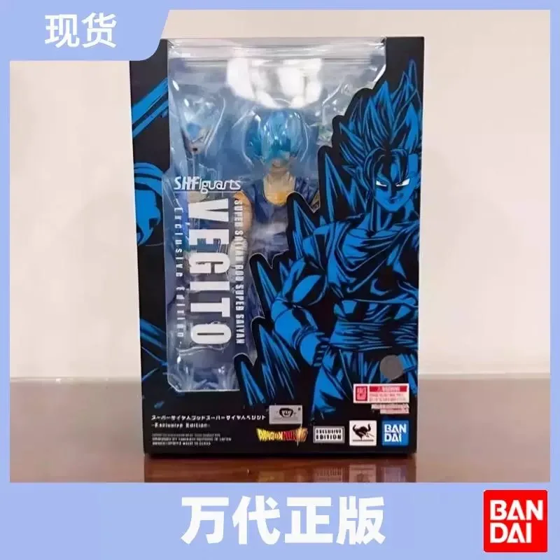 Original Bandai SHF S.H.Figuarts Super Saiyan God Super Saiyan Vegito exclusivo NYCC 2024 genuino en Stock figura modelo Juguetes