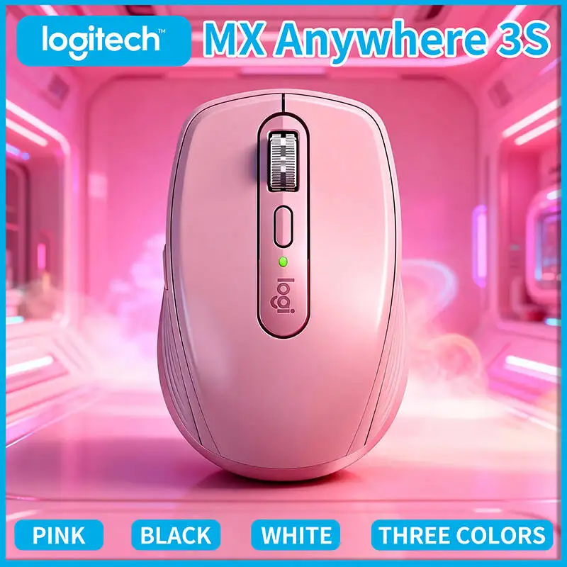 

Профессиональный Logitech MX Anywhere 3S — стекло с разрешением 8000 точек на дюйм, колесо MagSpeed, устойчивое к поту, бесшумные клики, офис и путешествия