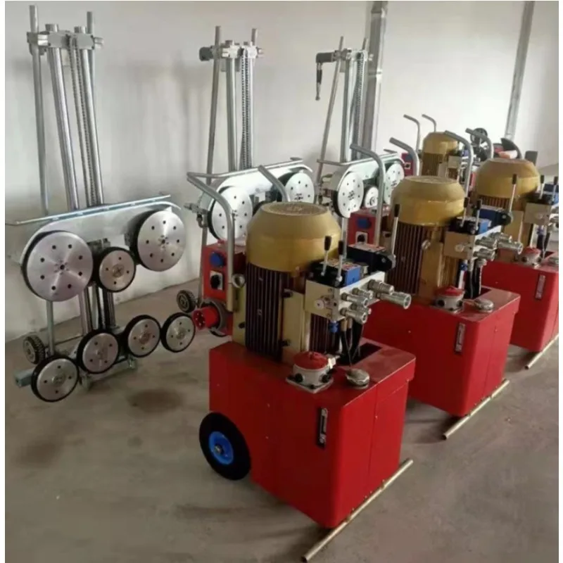 Diamond Multi Quarry Cutter Wire Saw Rock Cutting Machine  Hydraulic Diamond Wire Saw Machine