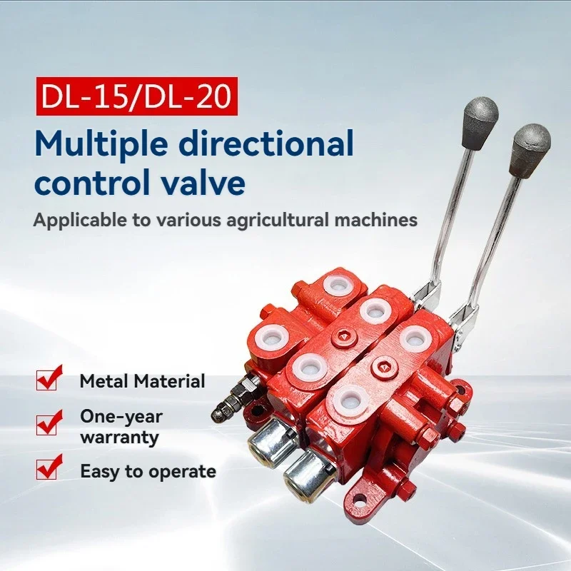 DL15/20 hydraulic manual multi-way reversing valve overflow forklift loading valve distribution