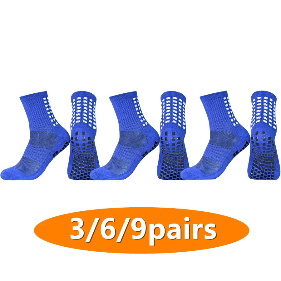 

3/6/9pairs unisex anti slip grip running cycling socks hiking towel bottom breathable shockproof professional exercise socks