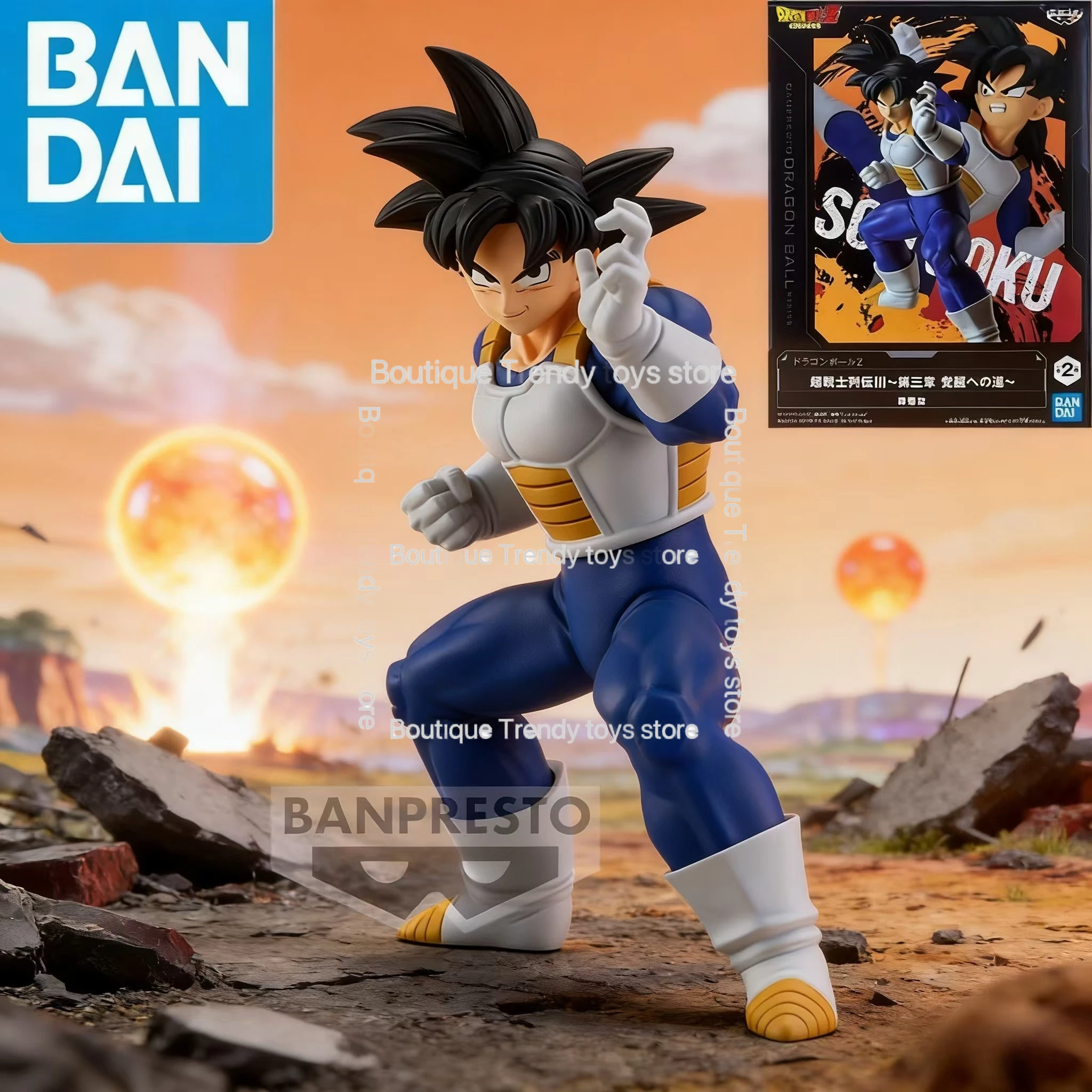 

In Stock Bandai Model Doll Brand New Boxed Dragon Ball Son Goku Son Gohan Original Anime Characters Garage Kit Collectible