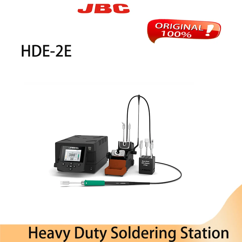 JBC HDE-2E 220V High Power Heavy Duty Soldering Station T470-A Welding Handle  C470 welding equipment  Soldering Tips soldering