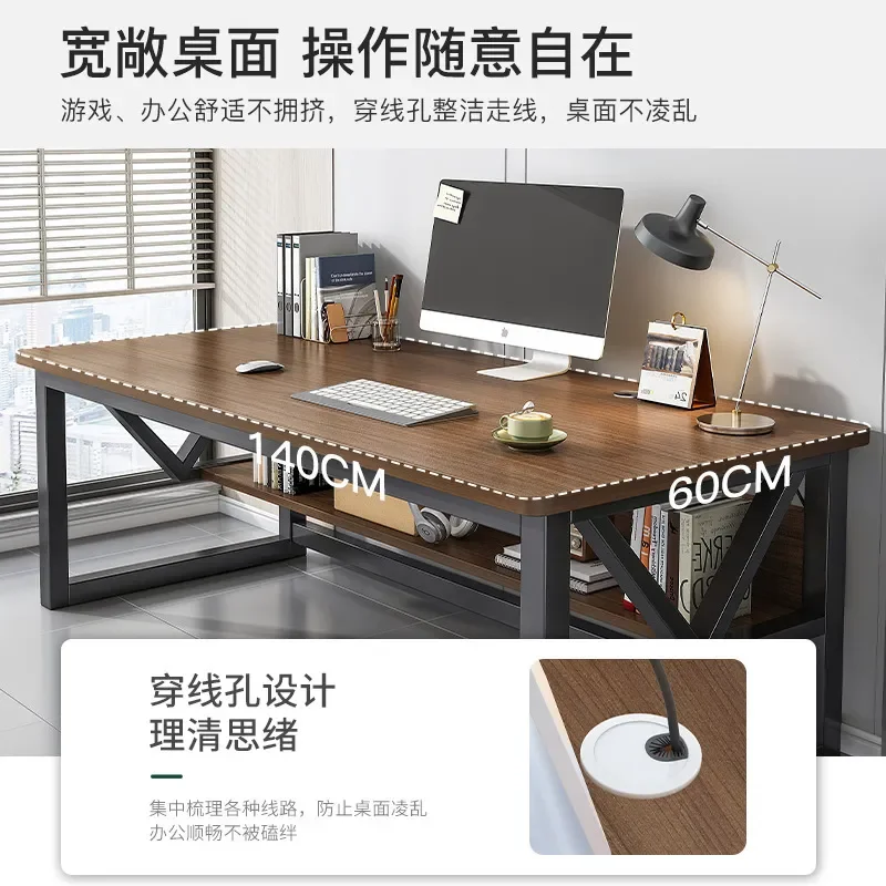 Simple Computer Desk Home Esports Gaming Table Bedroom Workbench Student Study Desk for Desktop PC