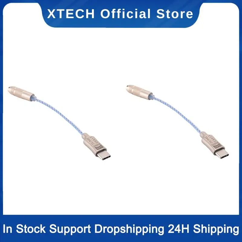 

XTECH 2X CX31993 USB Type C DAC Headphone Amp Blue With 3.5Mm Output SNR128DB PCM 32B/384Khz For Android Windows10 Phone Call