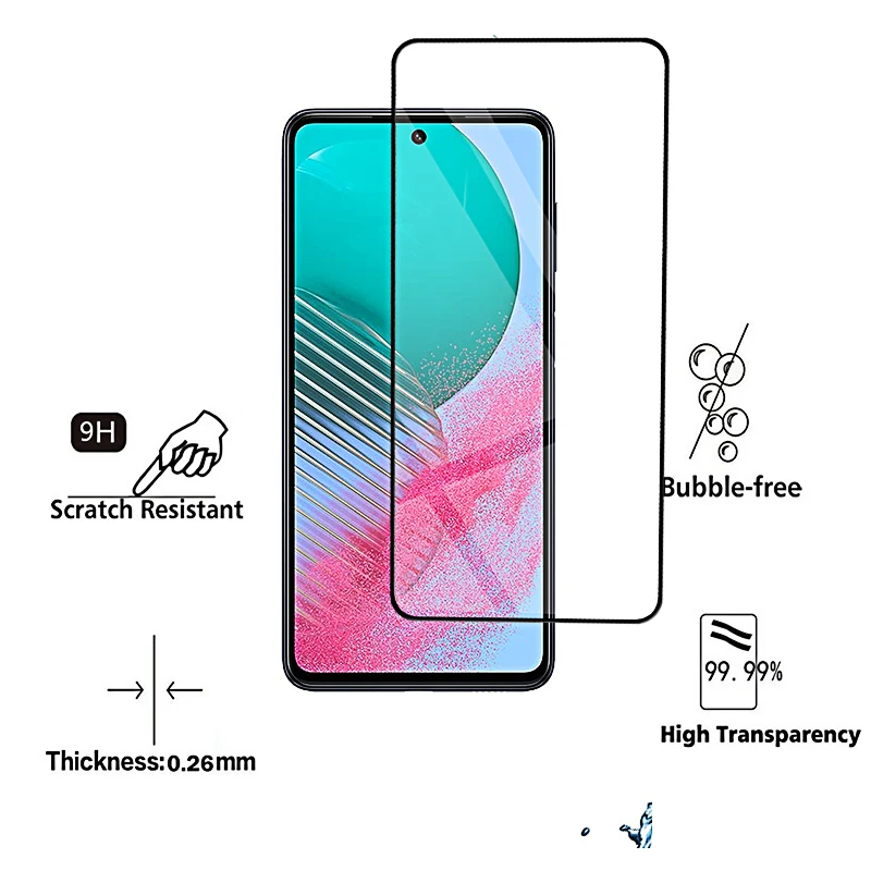 4pcs Tempered Glass for Samsung Galaxy M54 5G M34 M14 M04 M13 4G M23 M33 M53 5G Screen Protectors Protective Glass M 54 34 Film