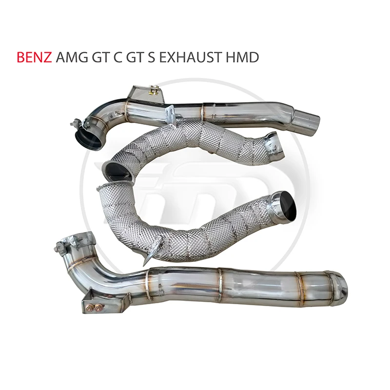 

HMD Exhaust Manifold Downpipe for Benz AMG GT GT50 Car Accessories With Catalytic Converter Header Without Cat Pipe