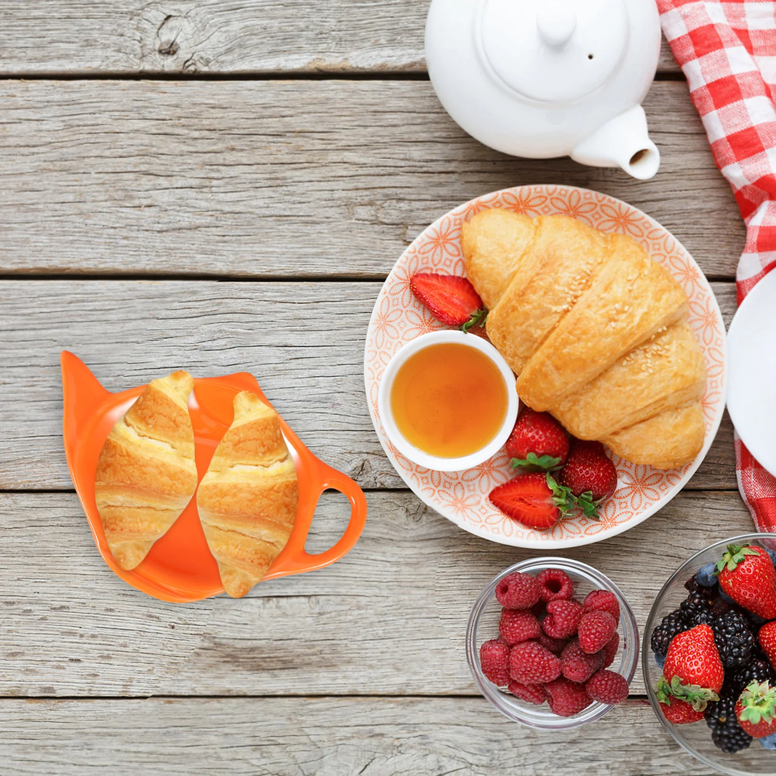 

Teapot-Shaped Ceramic Tea Bag Dish Creative Holder for Condiments Snacks Small Cute Ceramic Coaster Decorative Tea Accessories