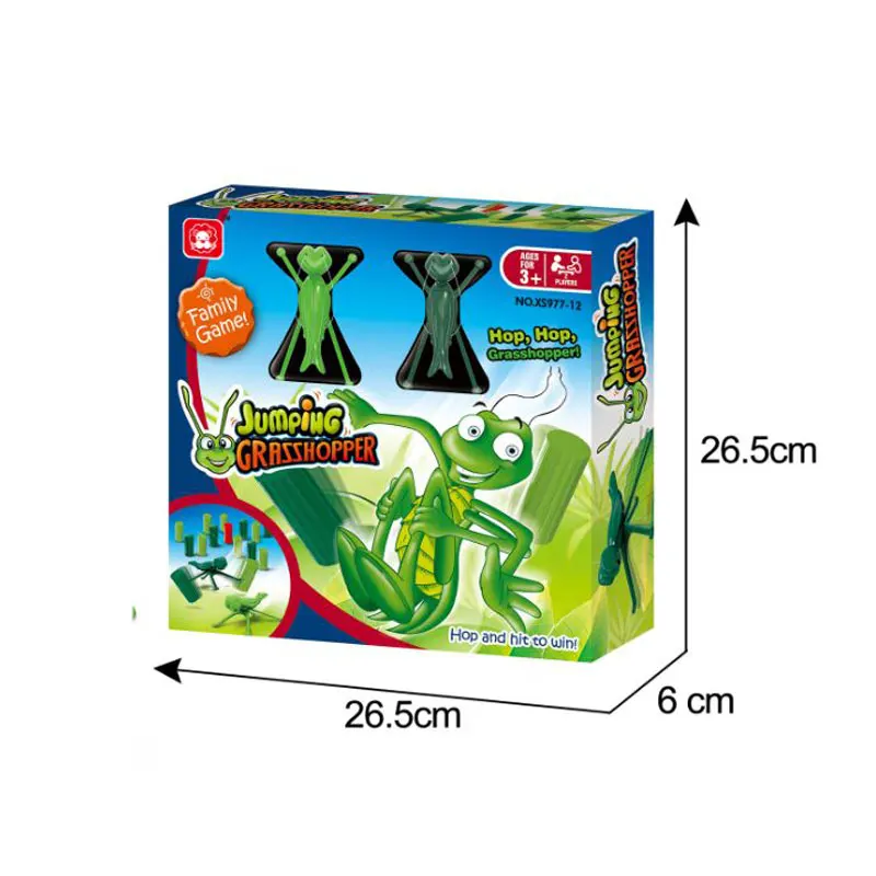 Plastic Interactive Indoor Tabletop Toy Jumping Grasshopper Family Board Games For 3+ Kids