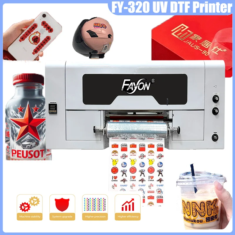 UV Printer For Commercial Fayon High Resolution UV Printing Machine Dtf A3 Universal Cheap