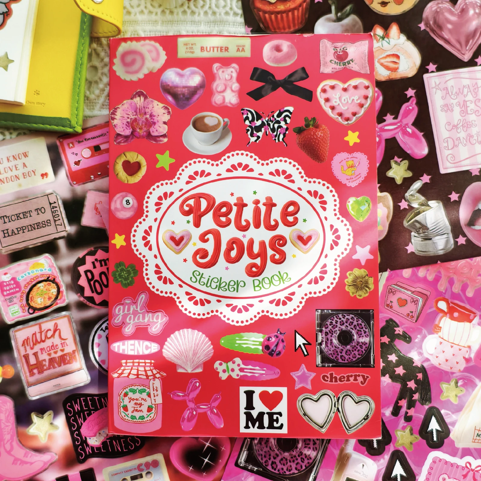 Libro de Pegatinas Estilo Americano con 30 Hojas, Pegatinas Románticas para Adultos, para Manualidades, Decoración de Teléfonos, Laptops y Fiestas