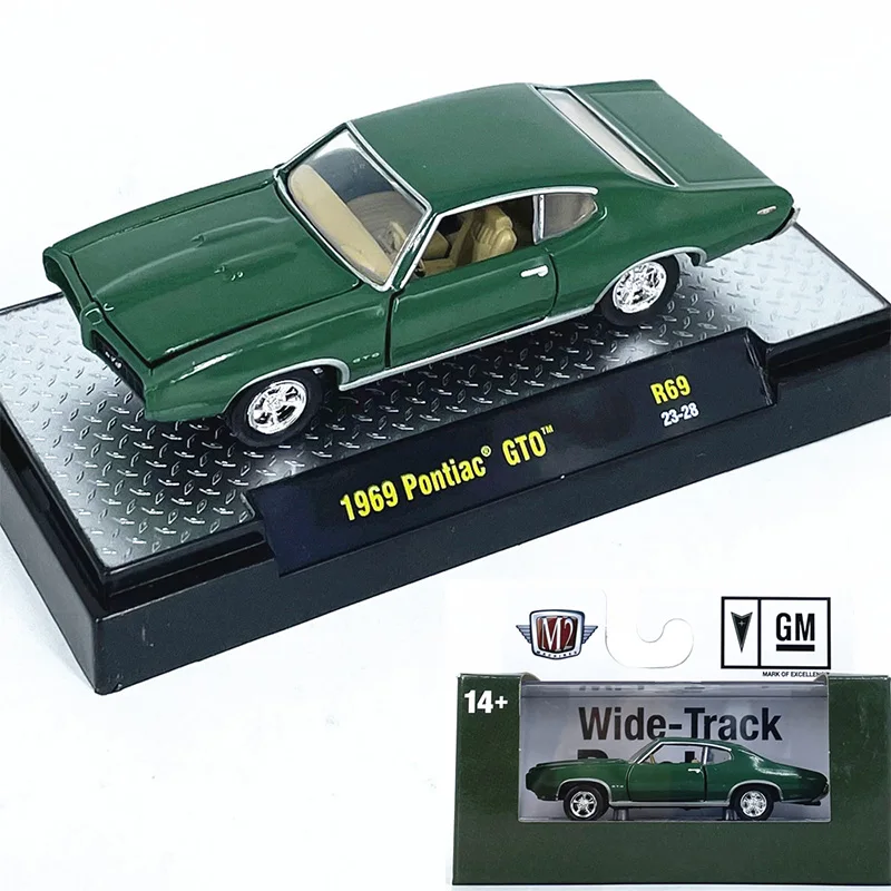 

1:64 M2 Machine Genuine Car Model 1969 GTO Simulation Alloy Car Model Collection Ornaments with Packaging