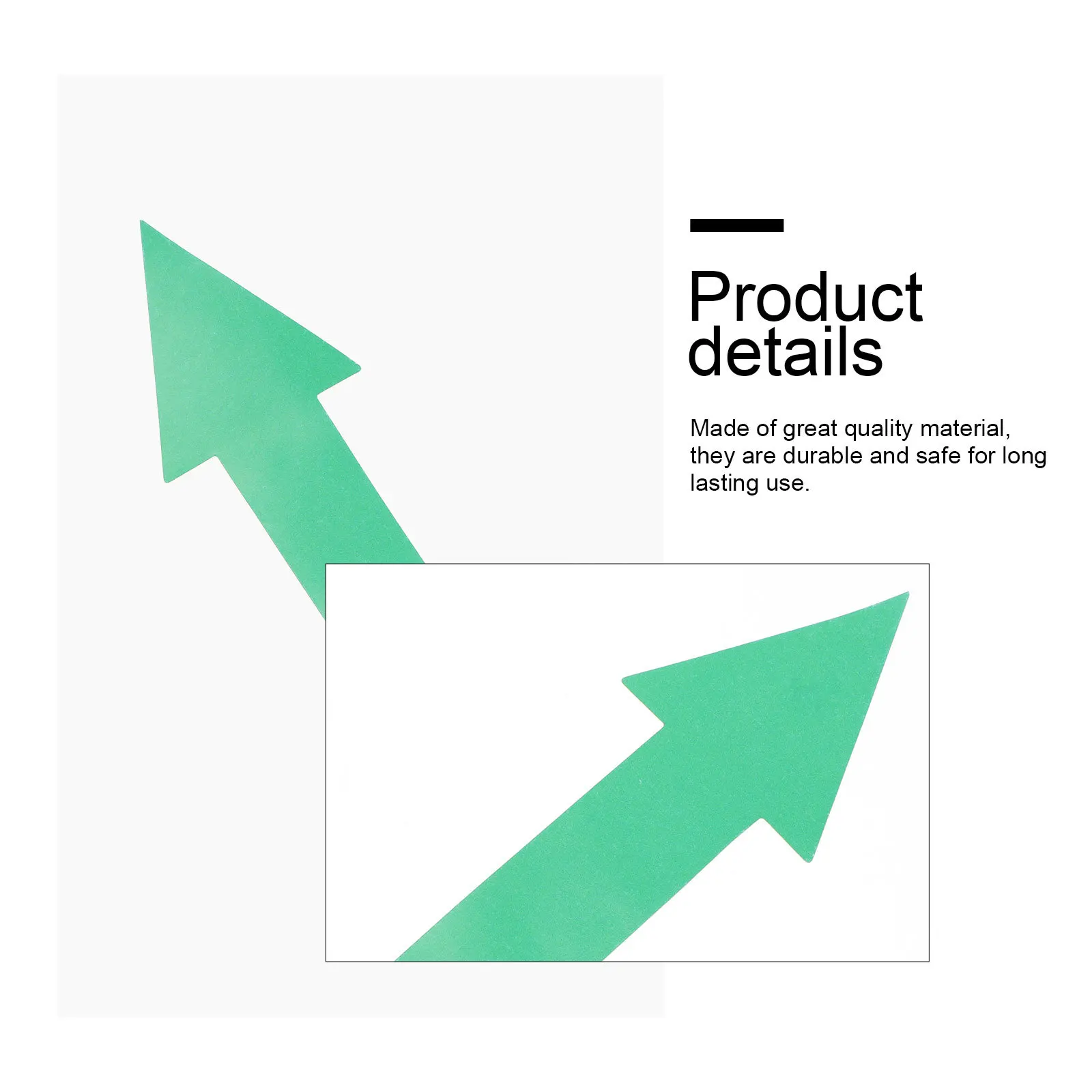 

50Pcs Arrow Decals Practical Direction Indicator Stickers Multipurpose Label Tags for Safety Direction Stickers