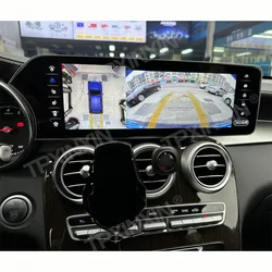 14.9 Inch 3K QLED Screen For Mercedes Benz C Class GLC X253 Car Radio Multimedia Player Android Auto CarPlay GPS Navi Head Unit