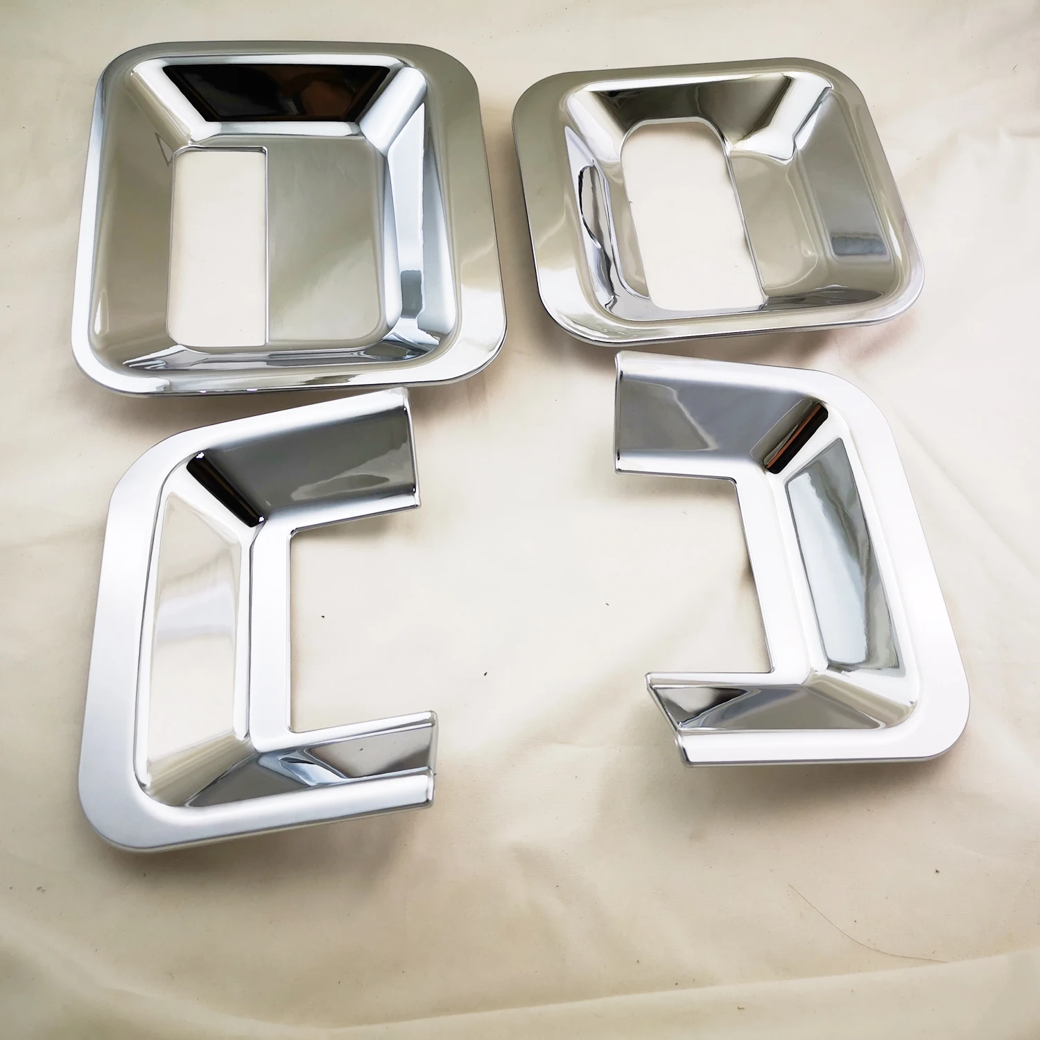 High Quality ABS Chrome Car Accessory Door Handle Bowl Covers Trim Paste Style For Ford Transit Tourneo 2008-2019 2020