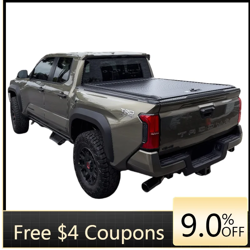 

Deren High Quality for Tacoma Manual Retractable Tonneau Cover Heavy DutyWaterproof Lockable Roll-UpTruck Bed CoverModel Ranger