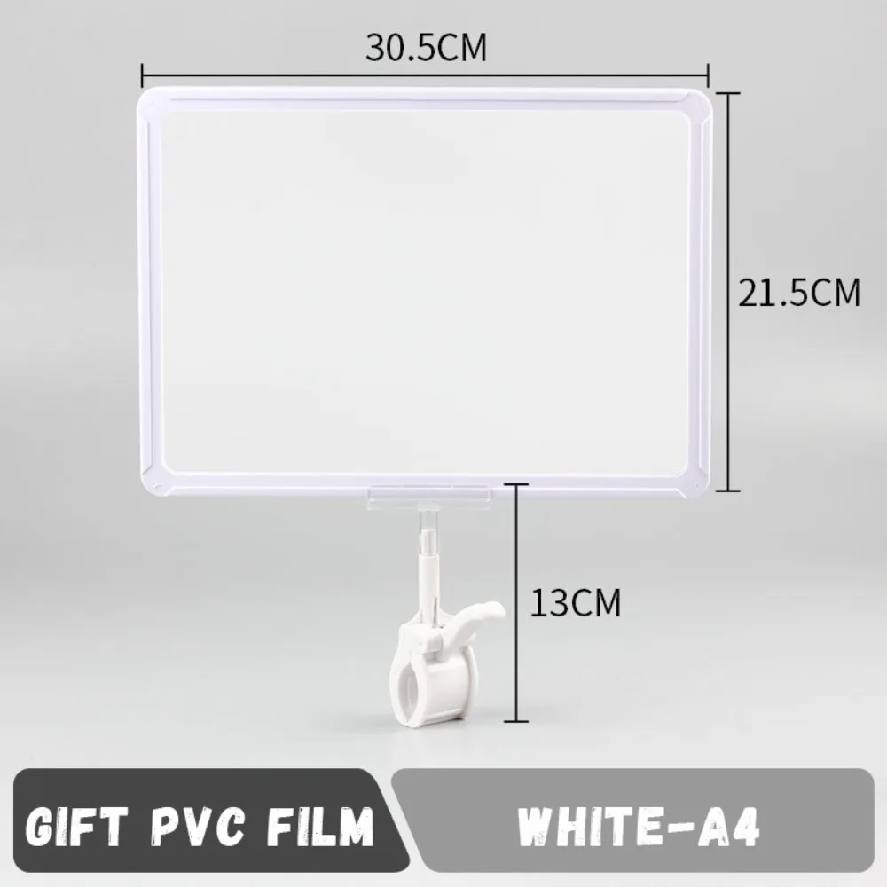 

Multifunctional Plastic Price Tag Clip A4/A5 Rotatable Merchandise Price Display Clip Color Label Sign Holder Supermarkets