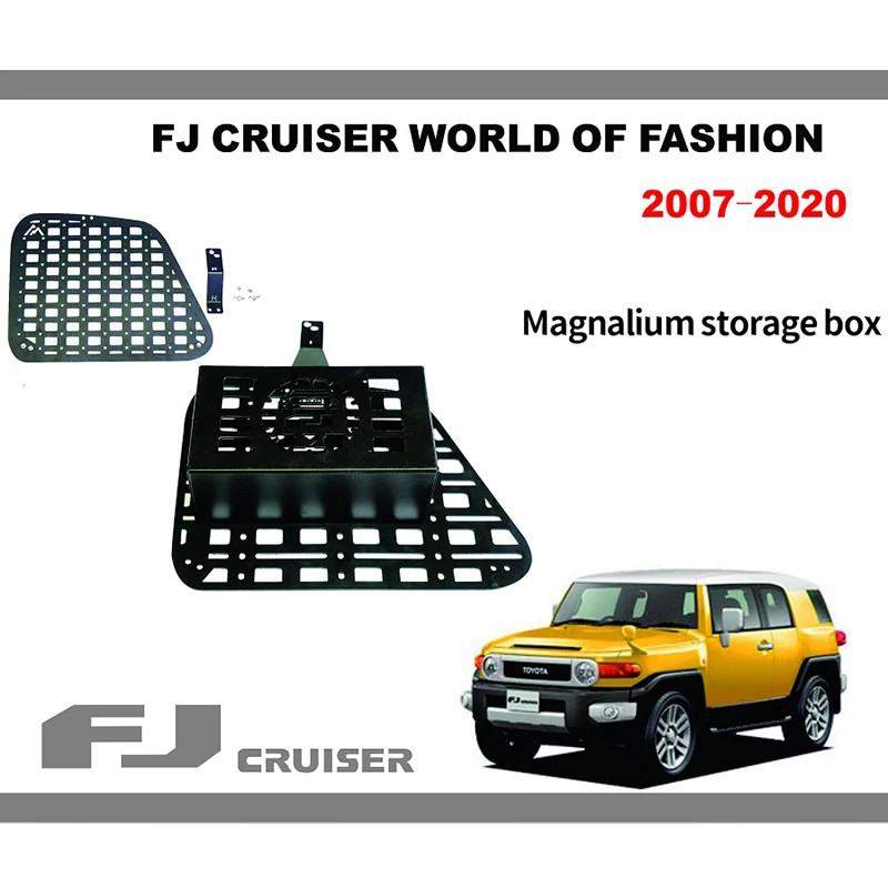 

Trunk Box Stowing Tidying For Toyota FJ Cruiser Side Window Storage Shelf Rear Trunk Debris Rack Storage Modification Accessorie