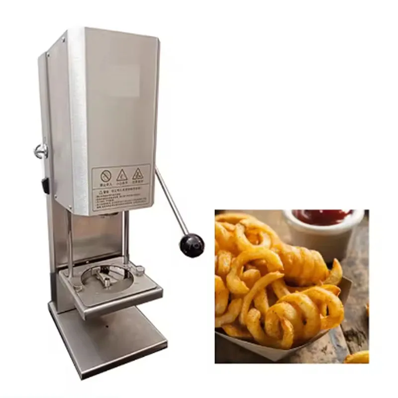 آلة البطاطس المقلية آلة القطع الحلزونية الكهربائية آلة الرقائق الملتوية آلة الرقاقة التجارية #1