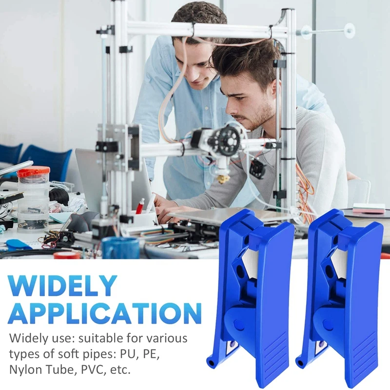 3 Pieces PTFE Tube Cutter,Pipe Hose Cutter,For Nylon PVC PU Plastic Tube And Hose Cut Up To 3/4 Inch OD Tube (Blue)