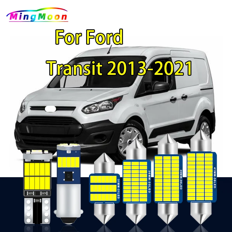 

17 шт. для Ford Transit Connect Custom Tourneo 2013 2014 2015 2016 2017 2018 2019 светодиодный Внутреннее освещение