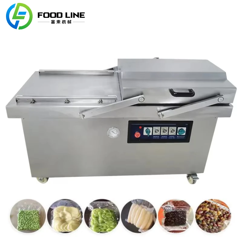 

Customized High Quality Chamber Double Vacuum Pump Garment Vacuum Packaging Machine