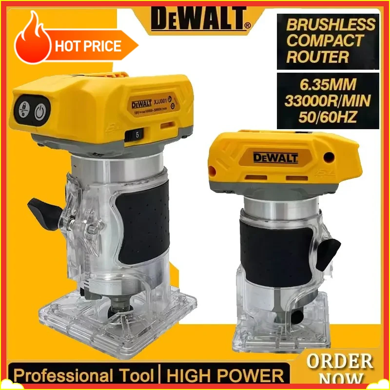 

Бесщеточный электрический триммер DeWalt 33000 об/мин, аккумуляторный, для обработки дерева, фрезерный станок, гравировальный станок, 20В