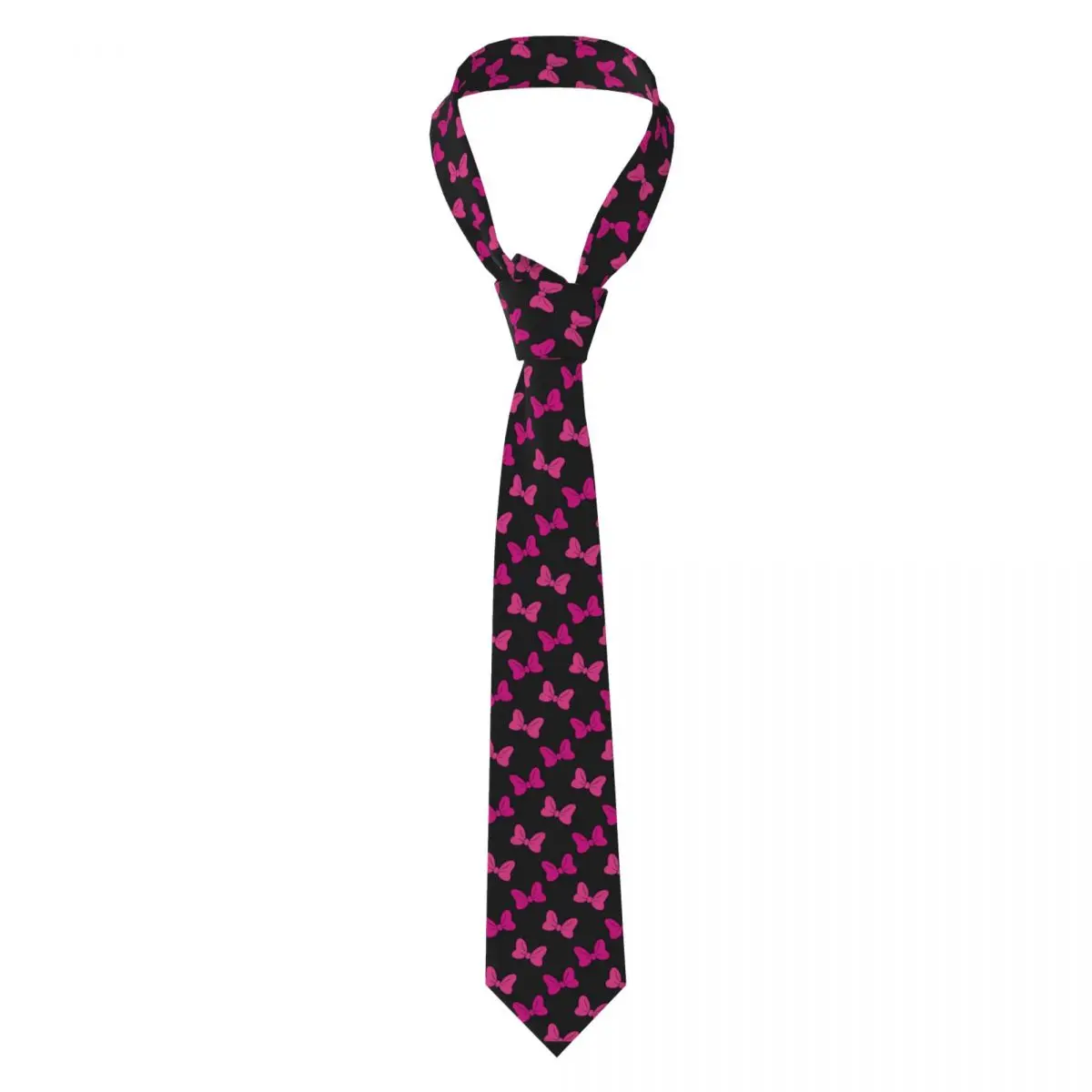 

Mickey Mouse Minnie Bow Neckties Men Women Skinny Polyester 8 cm Wide Neck Tie for Mens Accessories Gravatas Gift