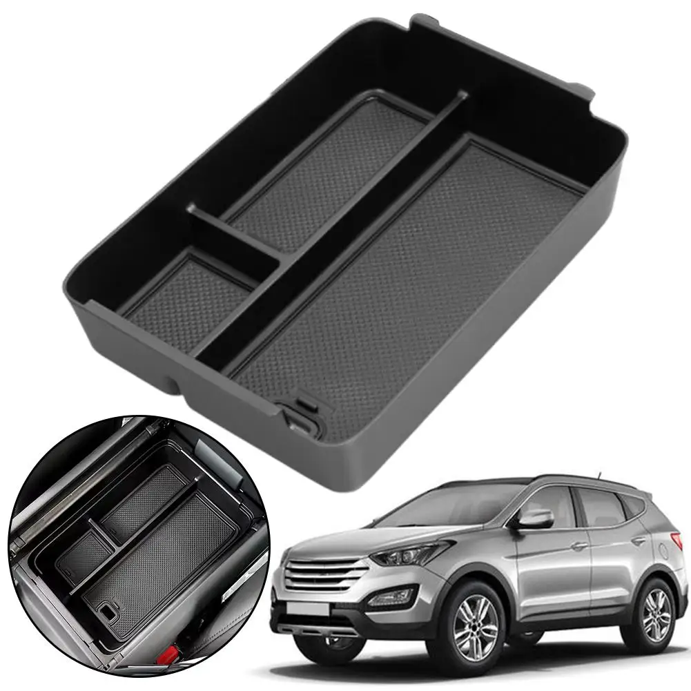 

Car Storage BoxCar Armrest Storage Box For 24 HyundaSanta Fe Center Console Organizer Tray Car Interior Accessories Y6R1