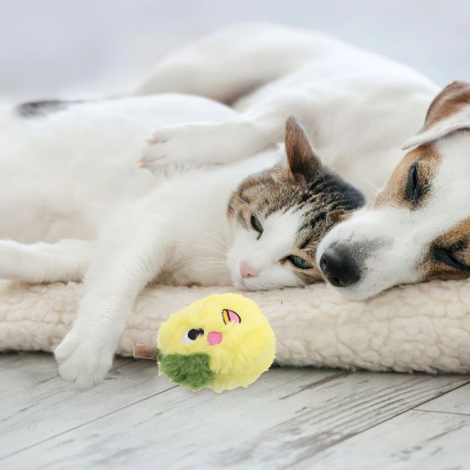 

Catnip Chew Pear Shape Interactive Stuff for Indoor Cats Small Dogs Boredom Relief Teething Nip Chew Pet Accessory