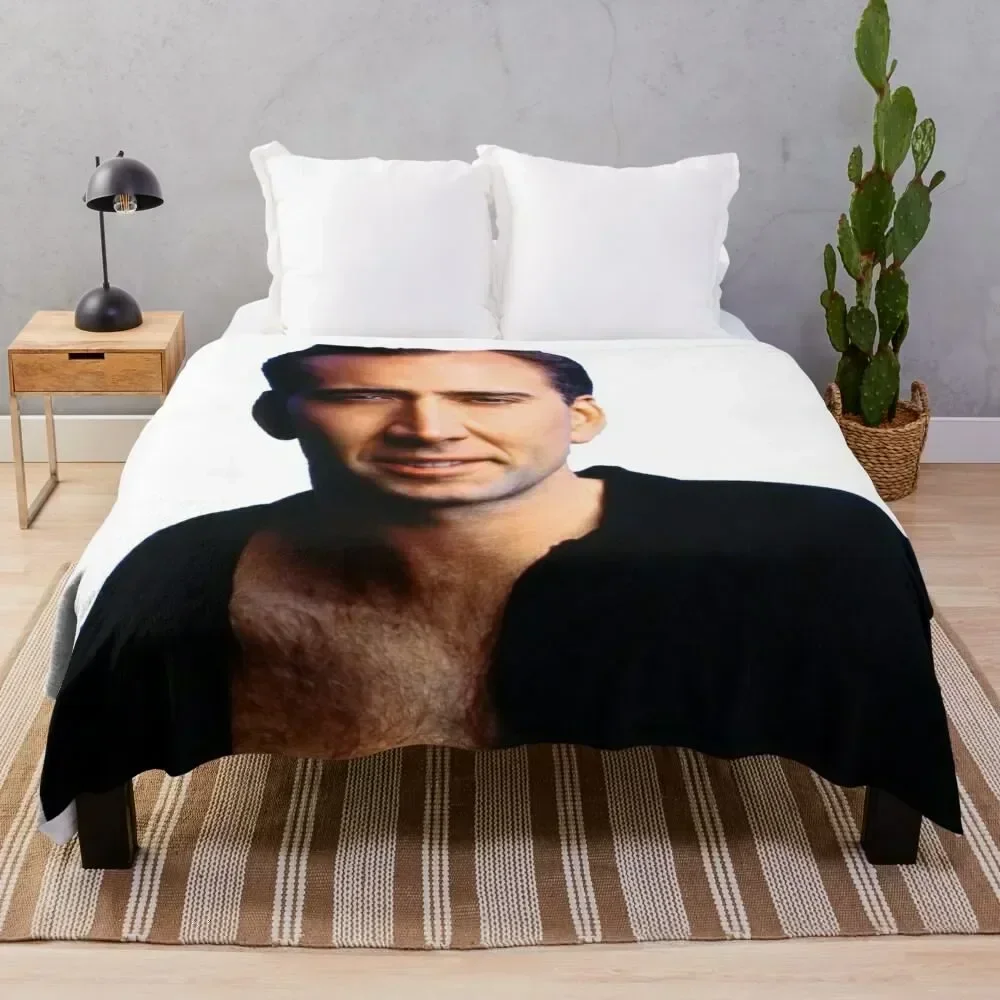 

handsome nico Throw Blanket Stain Resistant Cozy Warm Blanket
