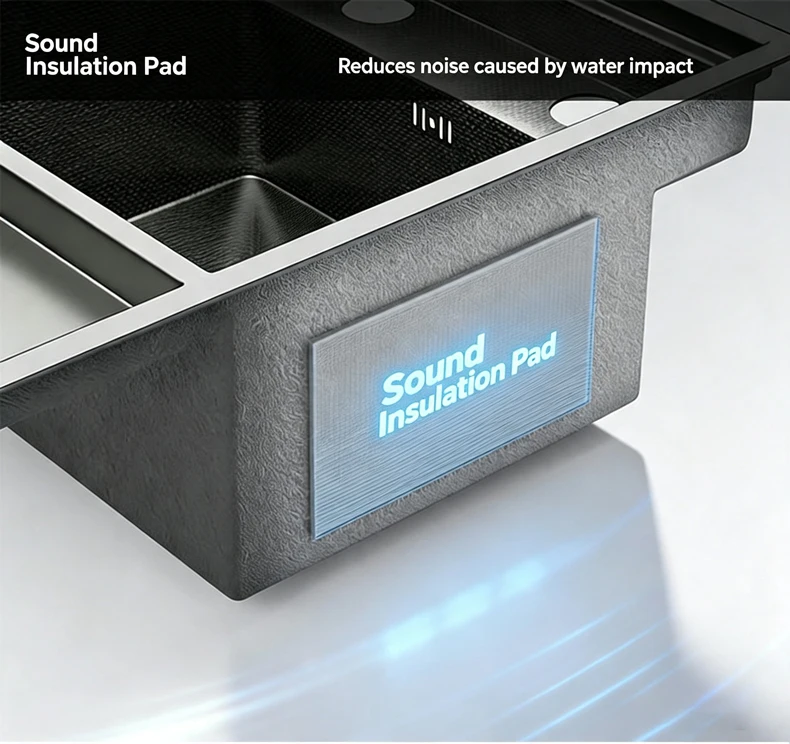 Cup Washer Hidden Bar Sinks With Lid MultifunctionalStainless Steel Kitchen Sink Single Slot Undermount Bowl